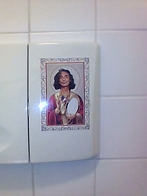 Every toilet flusher at my art academy. Somebody told me who that is, but I forgot, I have prosopagnosia, and I'm too afraid to ask again. He appears to be well-known.